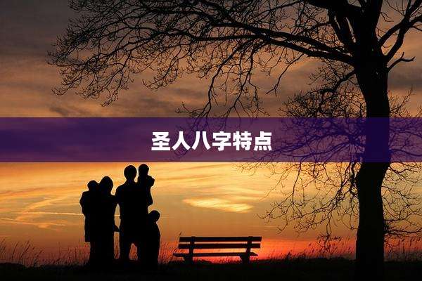 圣人八字特点
