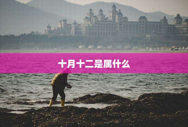 十月十二是属什么
