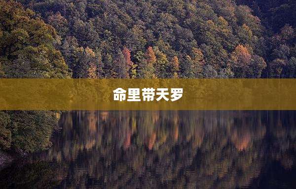 命里带天罗