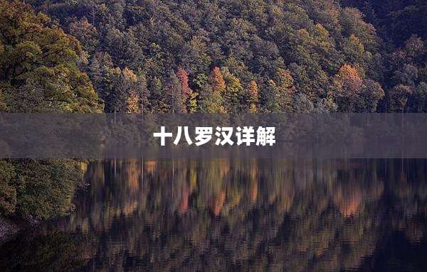 十八罗汉详解