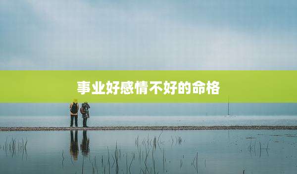 事业好感情不好的命格