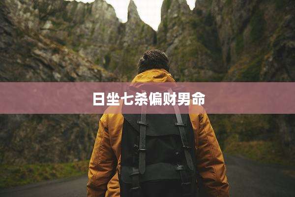 日坐七杀偏财男命