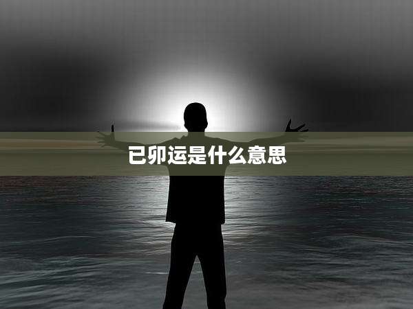 已卯运是什么意思