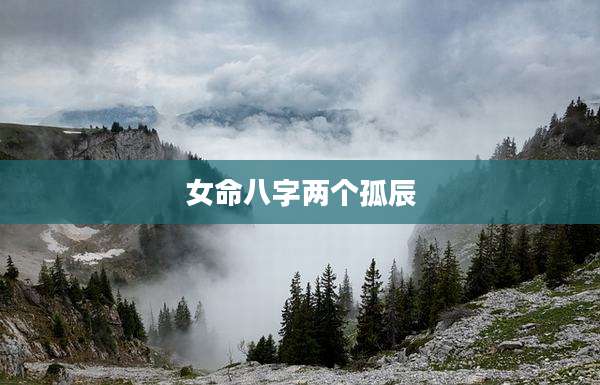 女命八字两个孤辰