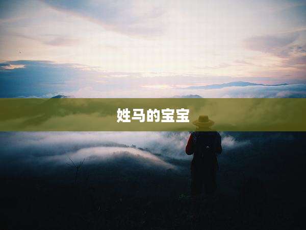 姓马的宝宝