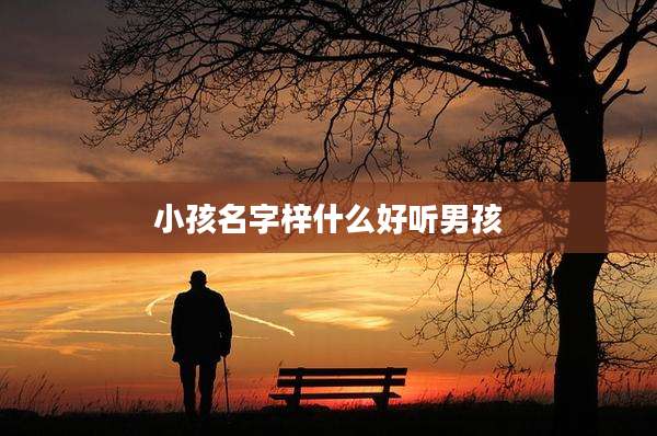 小孩名字梓什么好听男孩