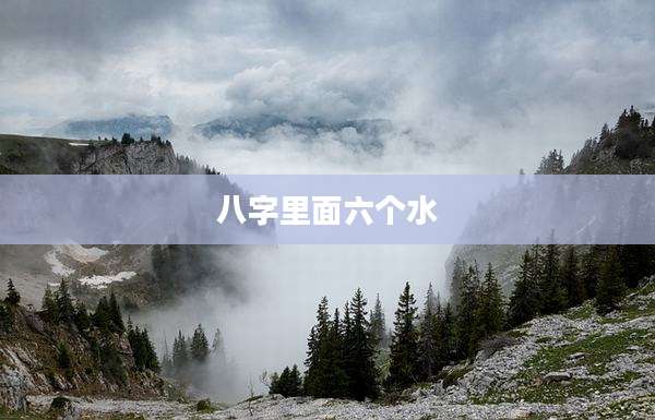 八字里面六个水