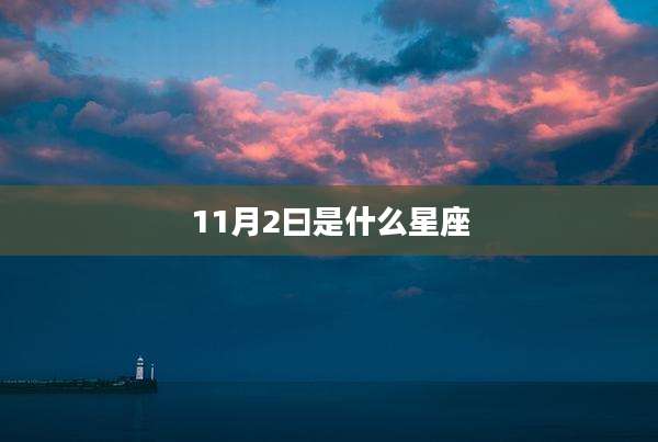 11月2曰是什么星座