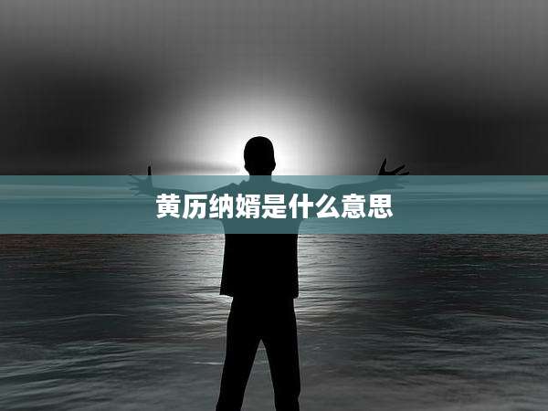 黄历纳婿是什么意思