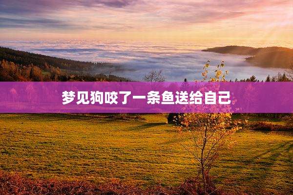 梦见狗咬了一条鱼送给自己