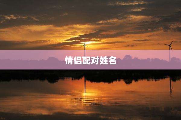 情侣配对姓名