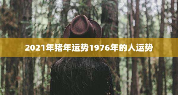 2021年猪年运势1976年的人运势