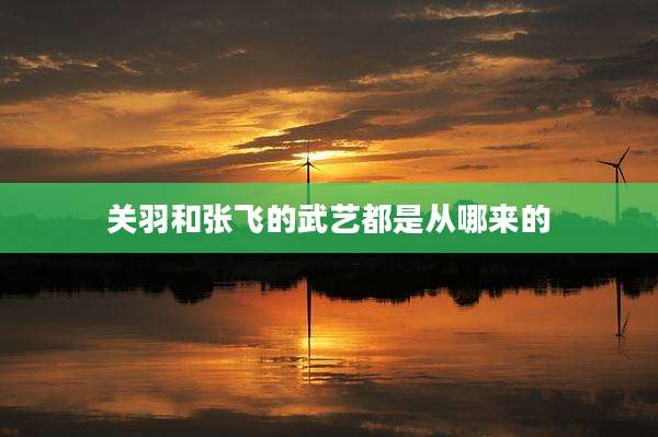 关羽和张飞的武艺都是从哪来的