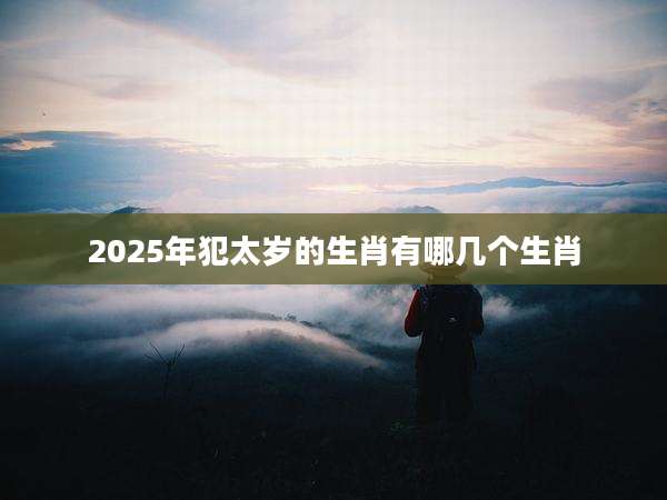 2025年犯太岁的生肖有哪几个生肖