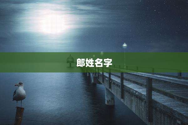 郎姓名字