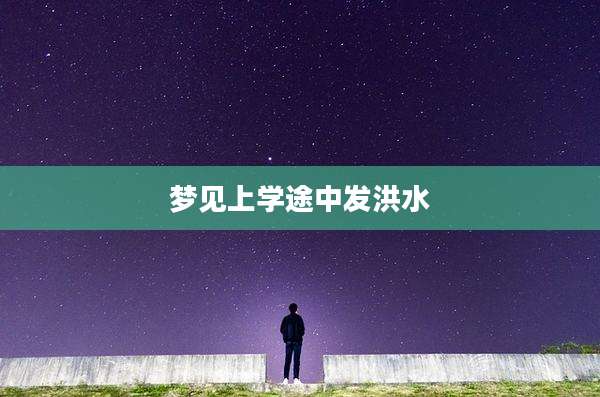 梦见上学途中发洪水