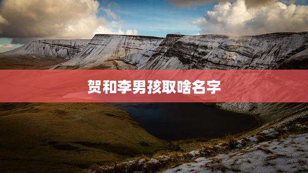 贺和李男孩取啥名字