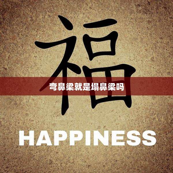 弯鼻梁就是塌鼻梁吗
