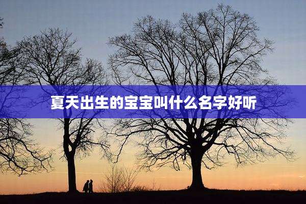 夏天出生的宝宝叫什么名字好听