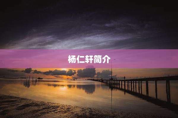 杨仁轩简介