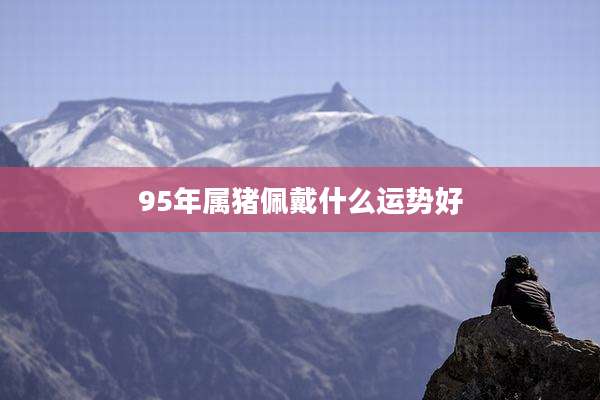95年属猪佩戴什么运势好