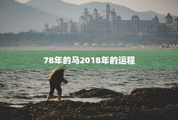 78年的马2018年的运程