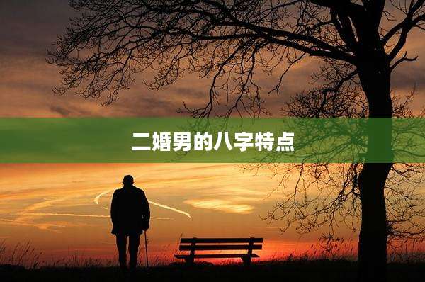 二婚男的八字特点