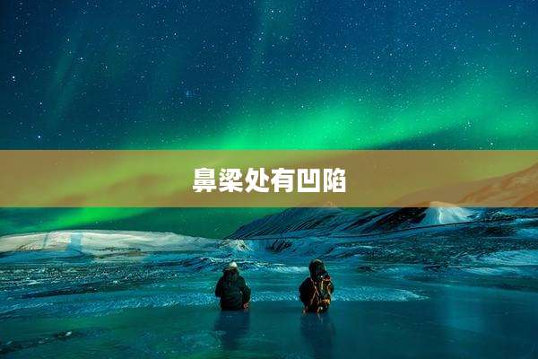 鼻梁处有凹陷