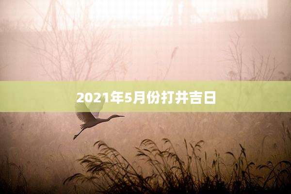 2021年5月份打井吉日