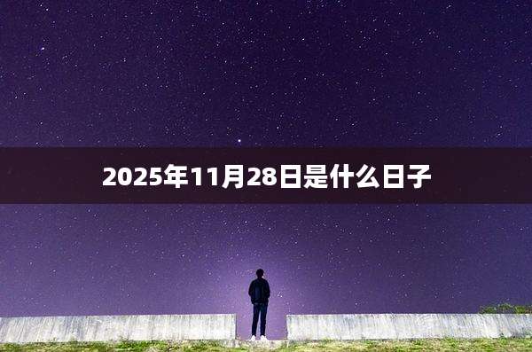 2025年11月28日是什么日子