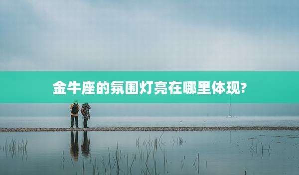金牛座的氛围灯亮在哪里体现?