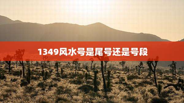 134***水号是尾号还是号段