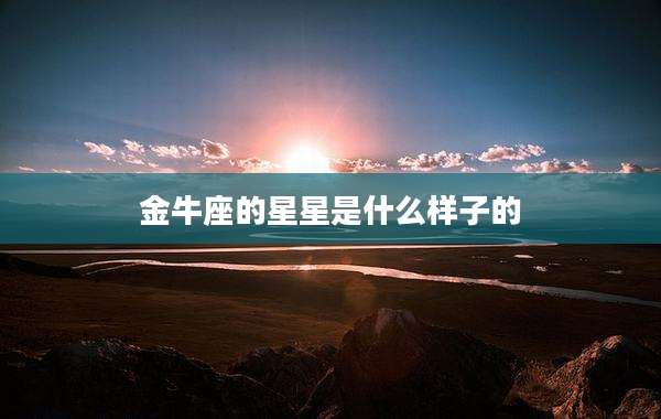 金牛座的星星是什么样子的