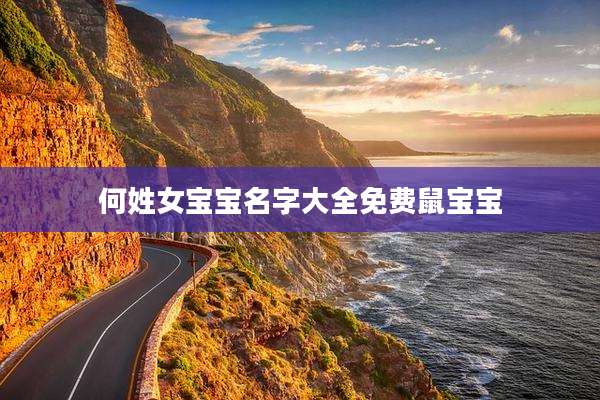 何姓女宝宝名字大全免费鼠宝宝