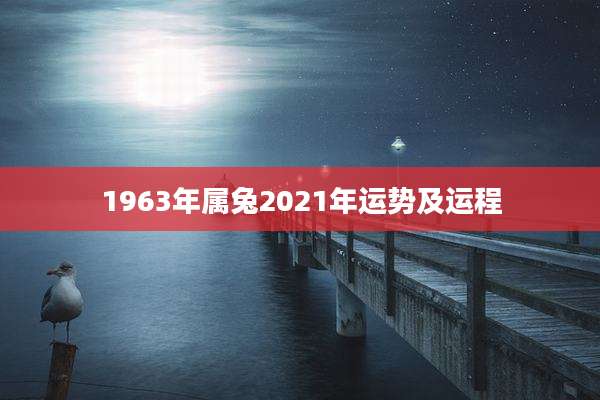 1963年属兔2021年运势及运程