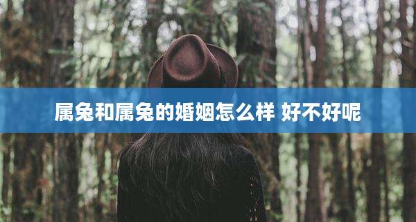 属兔和属兔的婚姻怎么样 好不好呢