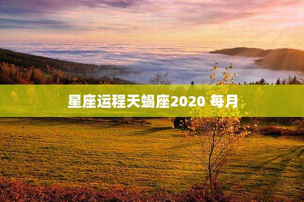 星座运程天蝎座2020 每月