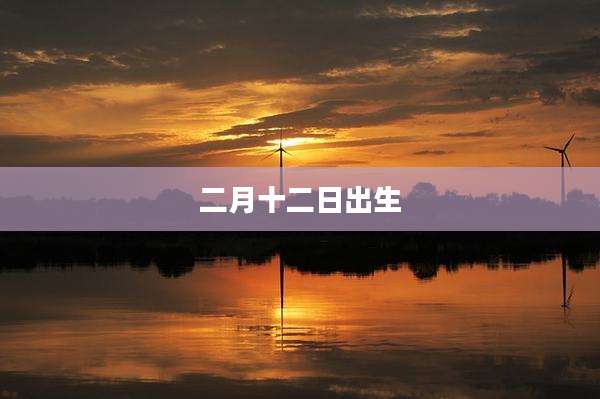 二月十二日出生