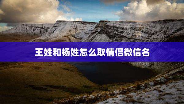 王姓和杨姓怎么取情侣微信名