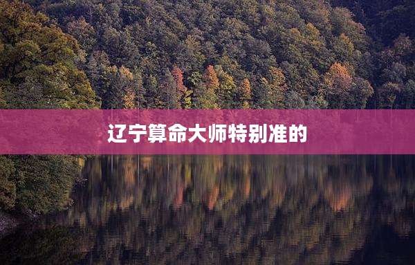 辽宁算命大师特别准的
