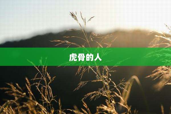 虎骨的人