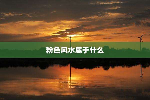 粉色风水属于什么