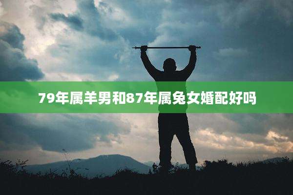 79年属羊男和87年属兔女婚配好吗