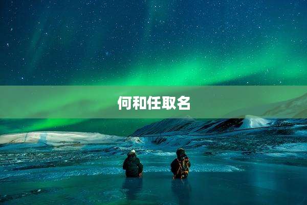 何和任取名