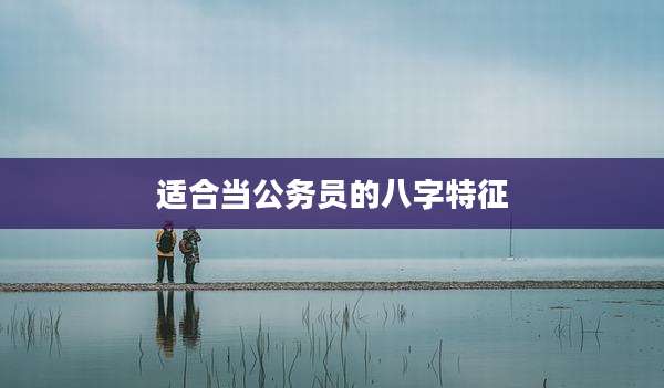 适合当公务员的八字特征