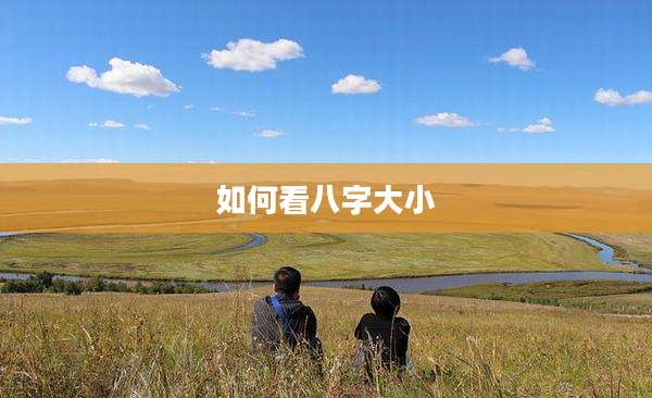 如何看八字大小