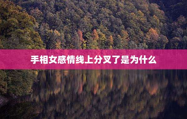手相女感情线上分叉了是为什么