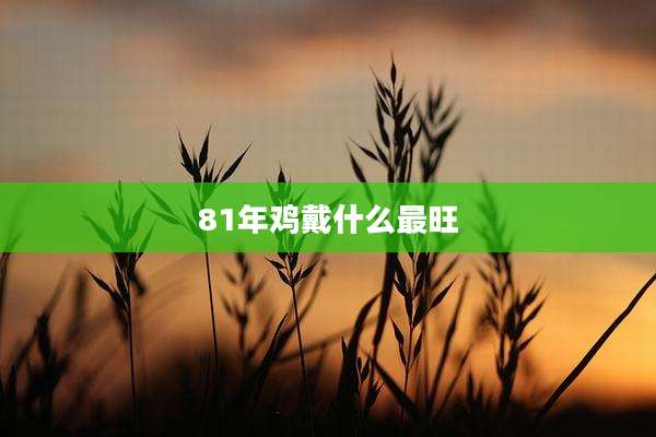 81年鸡戴什么最旺