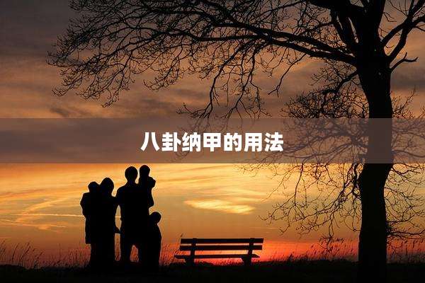 八卦纳甲的用法