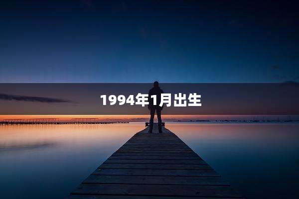 1994年1月出生